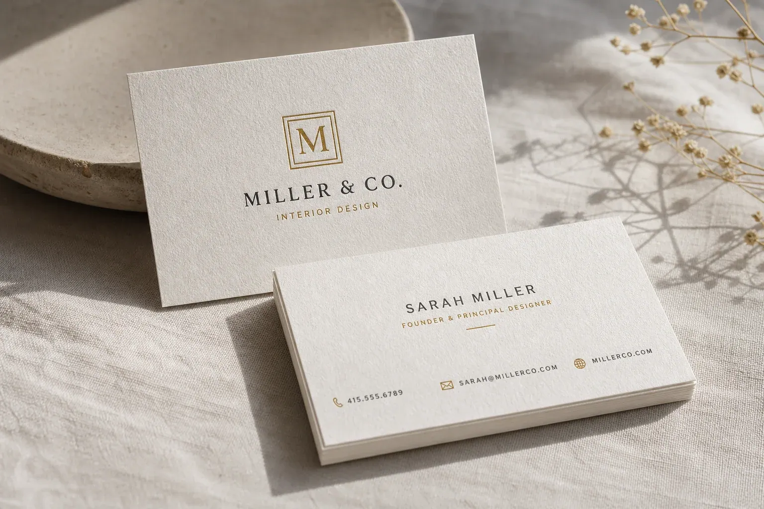 Cotton Stock Business Cards