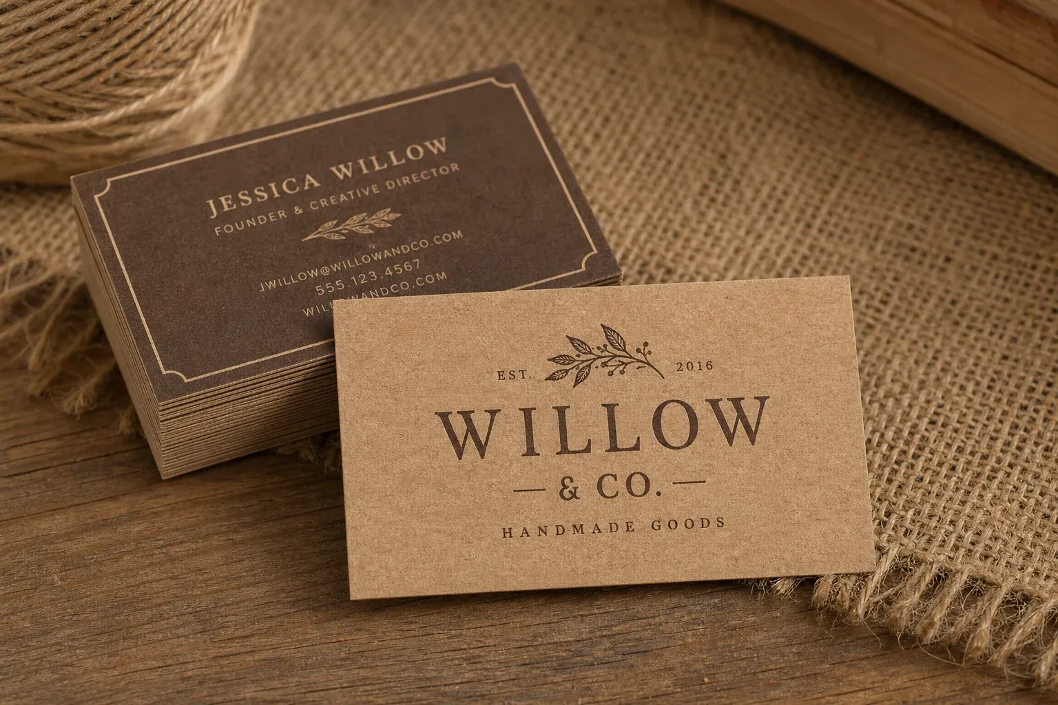 Kraft Paper Business Cards